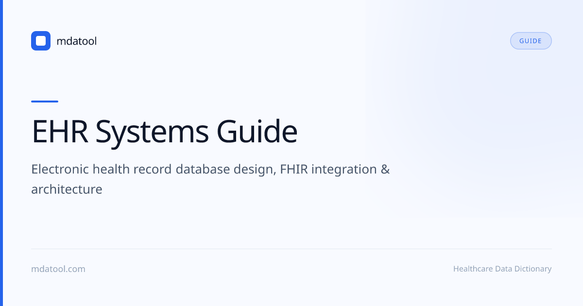 EHR Systems Guide — Electronic Health Records | mdatool